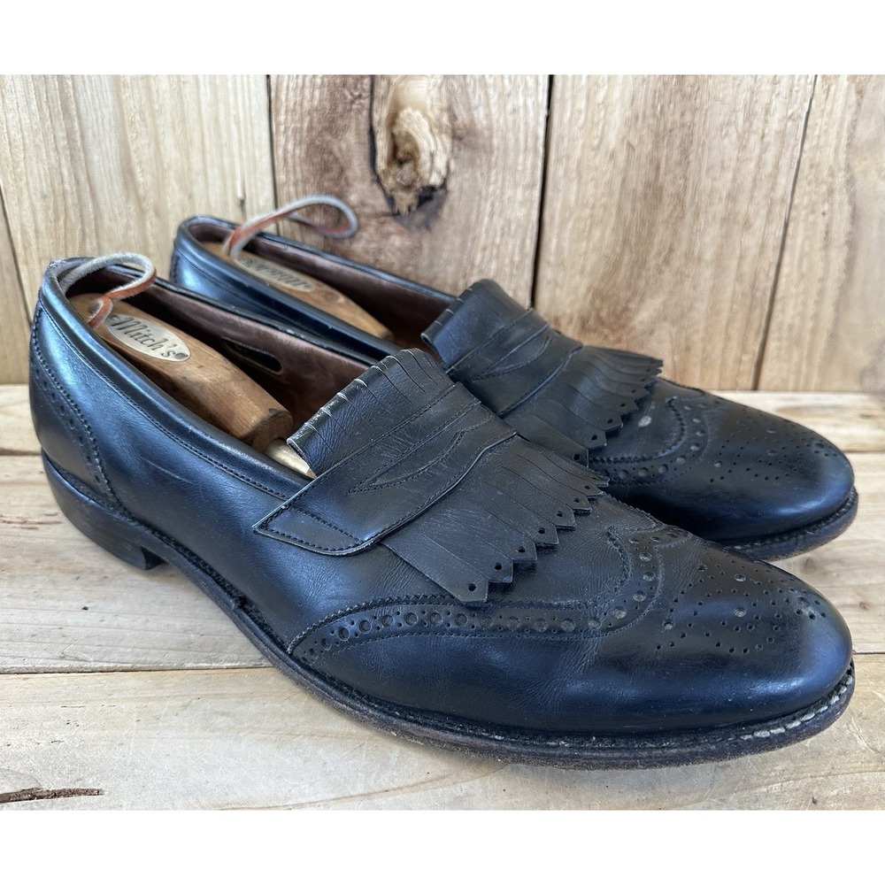 Allen Edmonds Wakefield Kiltie Loafers Mens 13 B Black Excellent